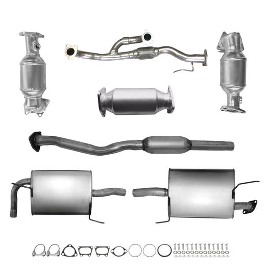 Honda Accord 3.0L (2006-2007) (4-Door) Manifold Converters, Flex Pipe, Converter, Resonator and Both side mufflers