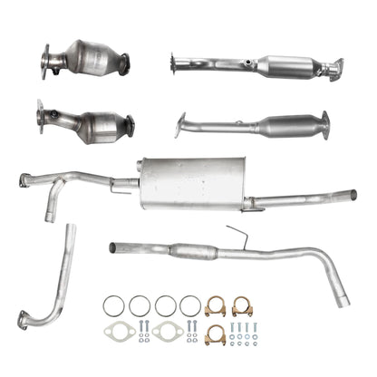 Suzuki Equator 4.0L (139.9in Wheelbase) (2009-2012) Catalytic Converters (Set of Four), Pipe,  Muffler and Resonator