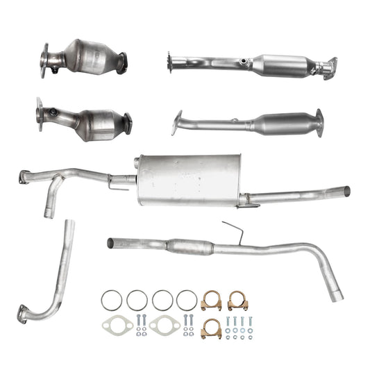 Suzuki Equator 4.0L (139.9in Wheelbase) (2009-2012) Catalytic Converters (Set of Four), Pipe,  Muffler and Resonator