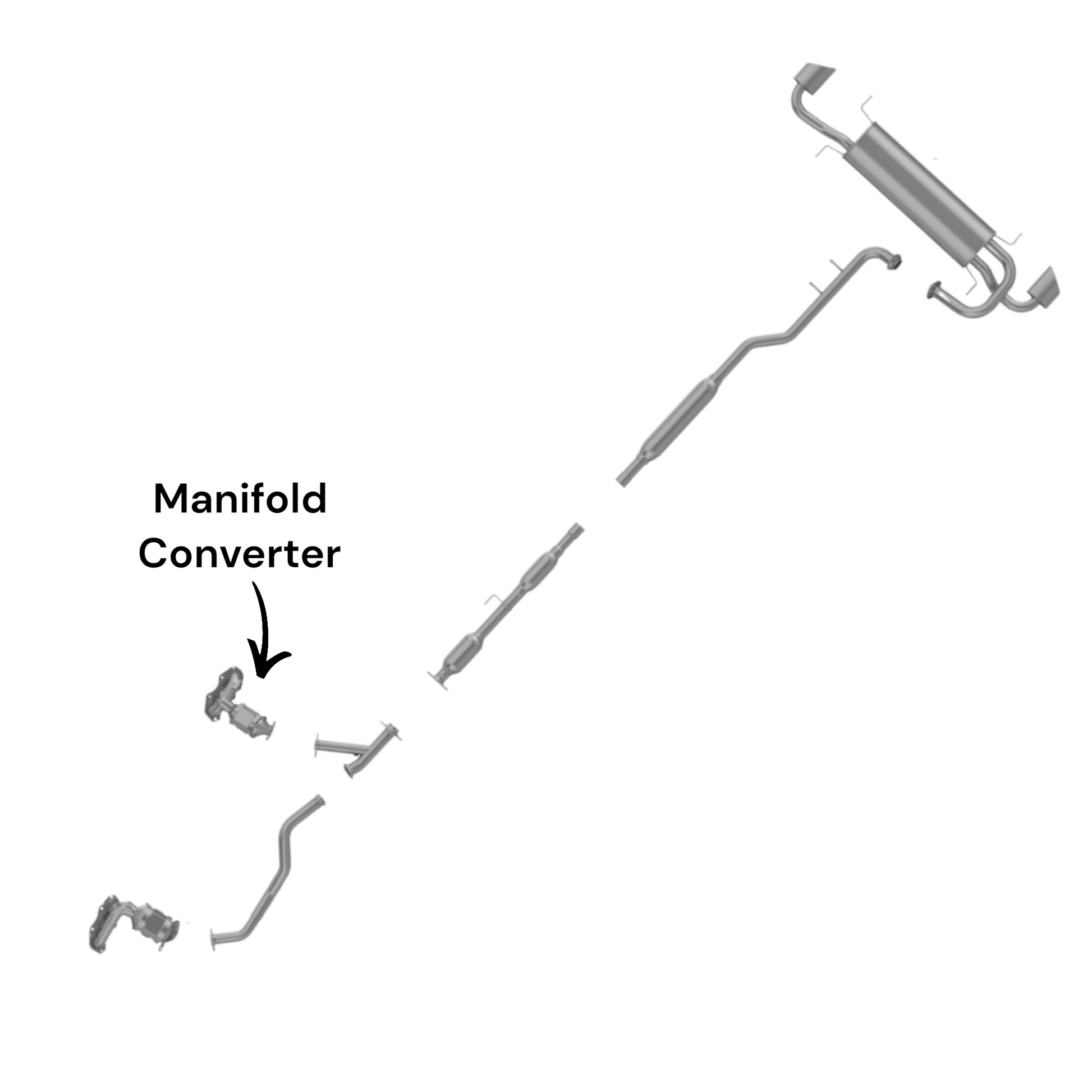 Toyota Venza 3.5L (2009-2015) (Passenger Side) Manifold Converter