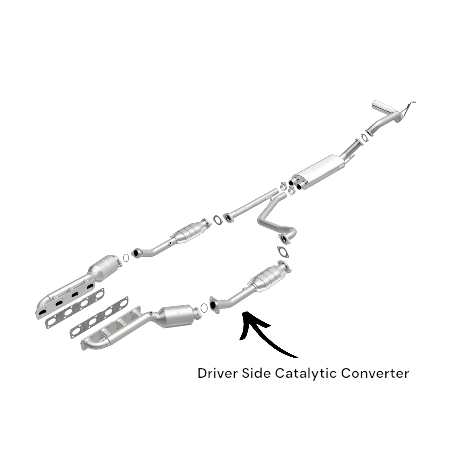 16488 - Nissan Titan 5.6L (2004-2008) 4WD Driver Side Catalytic Converter