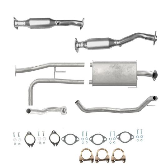 Nissan Titan 5.6L 2007-2015 139.8" WB Converter, Muffler with axel & tail pipe