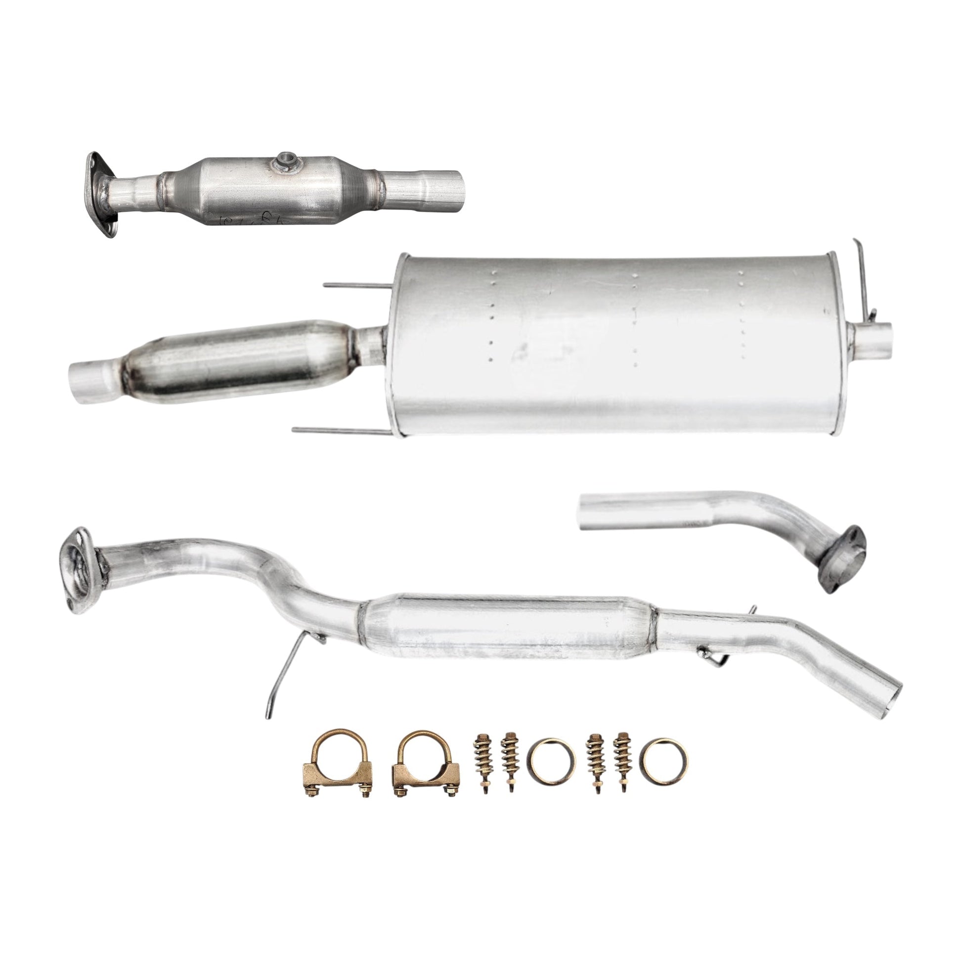 Mazda Tribute 2.5L (Non-Hybrid) (2009-2011) Catalytic Converter, Muffler with Resonator and Rear Resonator