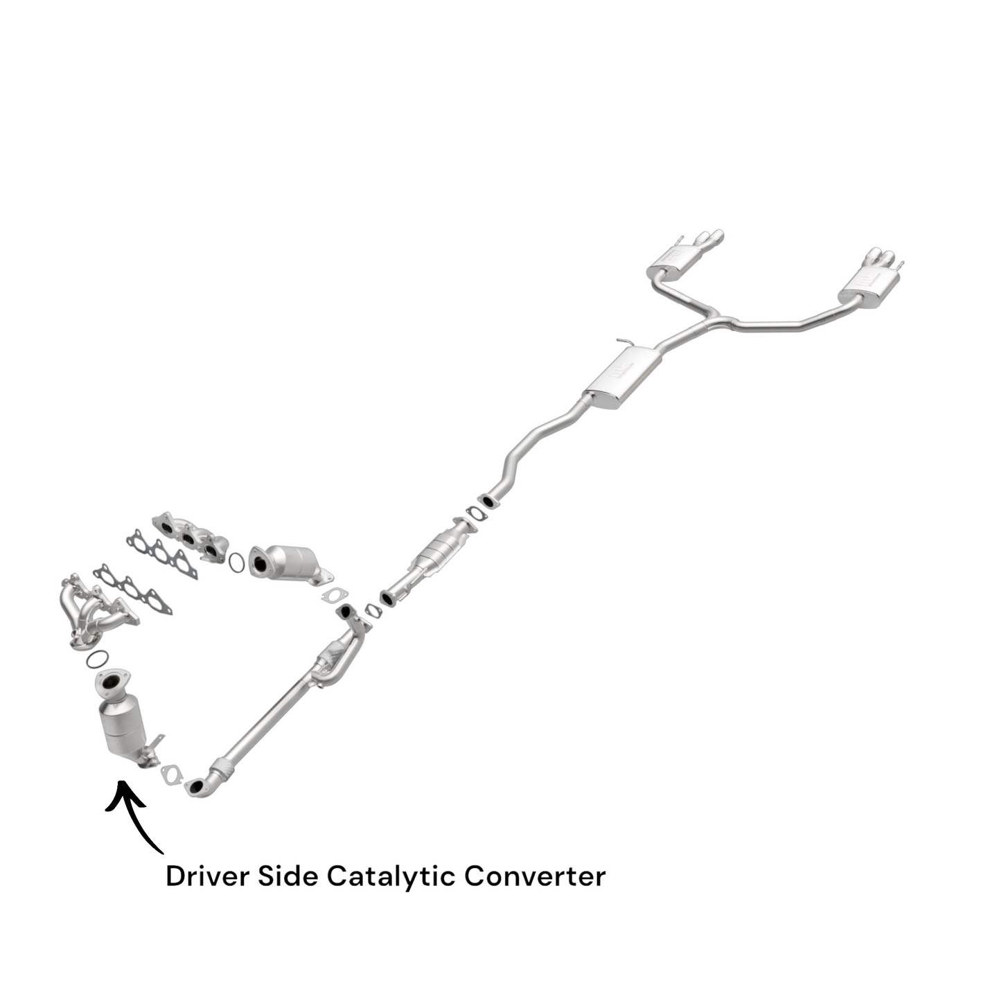 Saturn Outlook 3.6L (2007-2010) V6 Driver Side Catalytic Converter