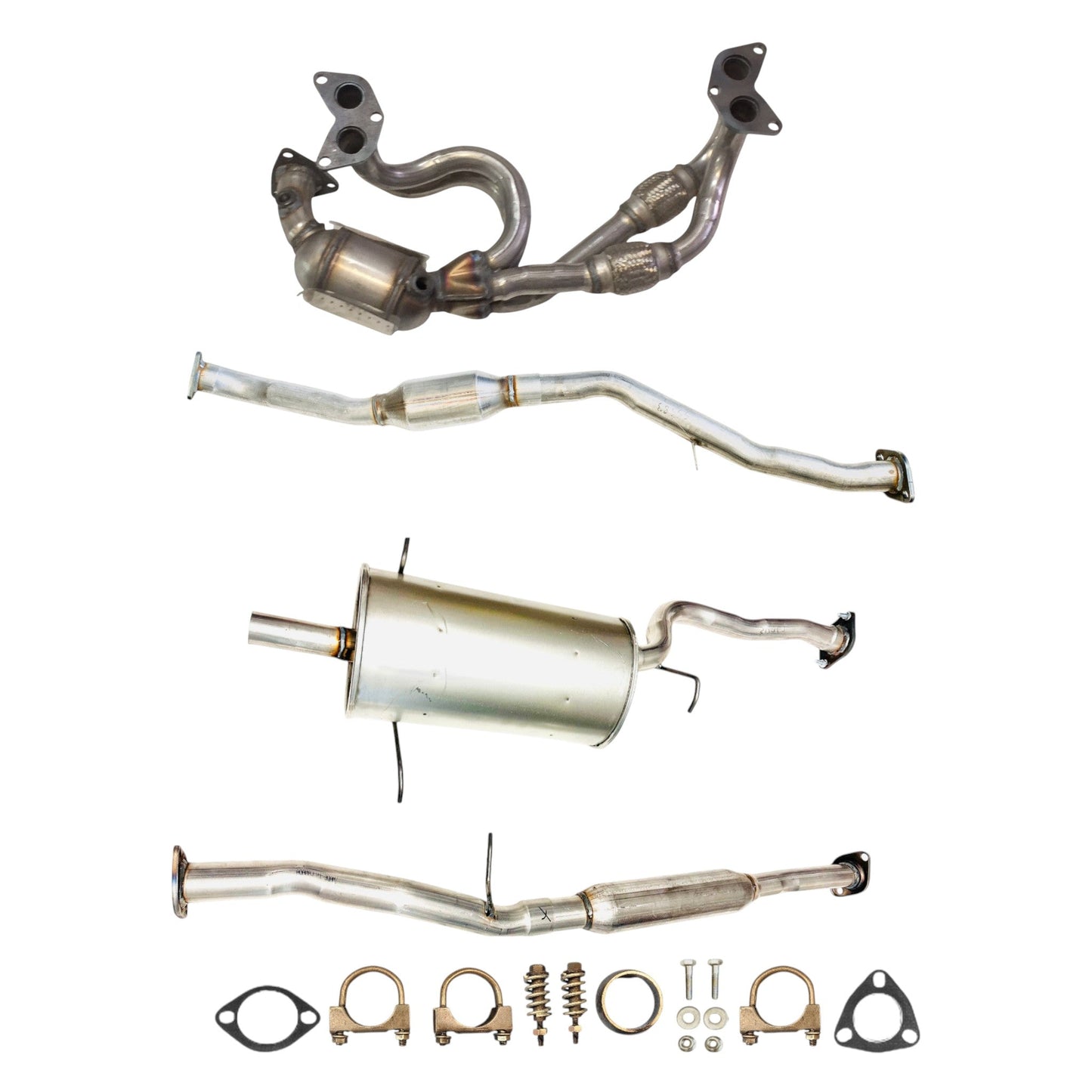 Saab 9-2X 2.5L (2006) (SOHC) Manifold Converter, Catalytic Converter, Resonator and Muffler