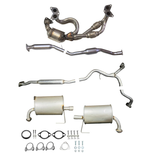 Subaru Legacy 2.5L (2006-2009) (Non-Turbo) Manifold Converter, Catalytic Converter, Resonator with Y-Pipe and Mufflers