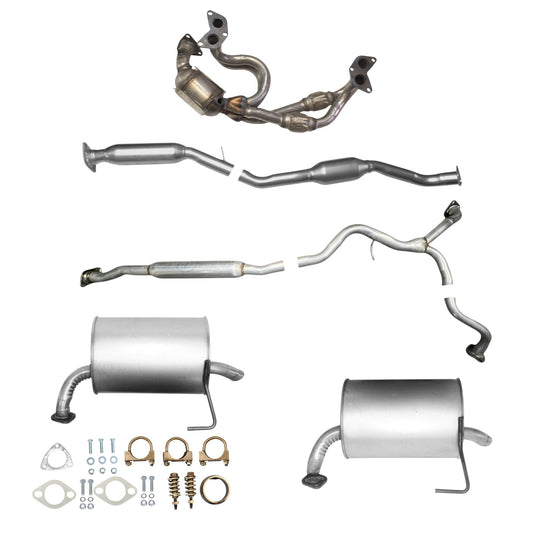 Subaru Outback 2.5L (2006-2009) (Non-Turbo) Manifold Converter, Catalytic Converter, Resonator with Y-Pipe and Both Side Mufflers