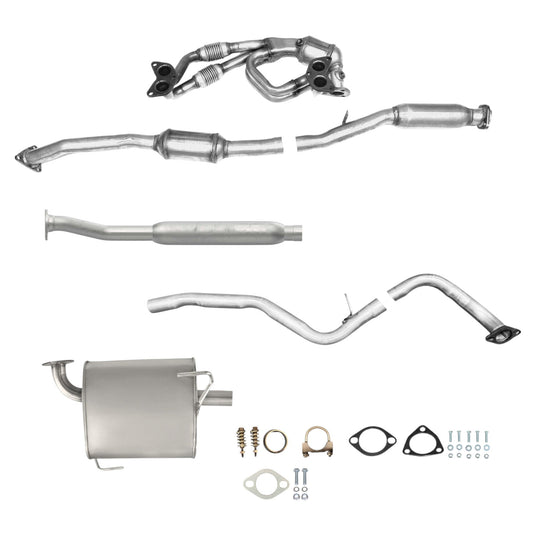 Subaru Legacy 2.5L (2010-2012) (Non-Turbo) Manifold Converter, Catalytic Converter, Resonator with Y-Pipe and Mufflers