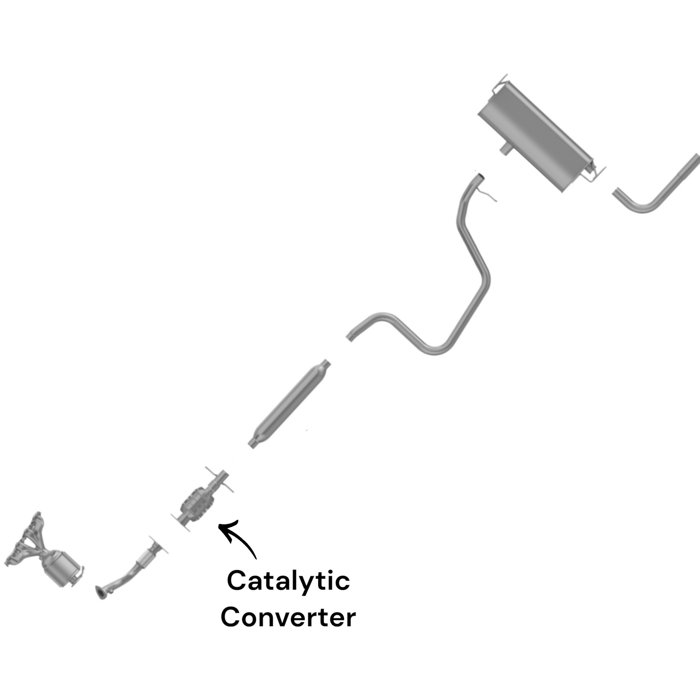 Saturn Aura 2.4L (2008-2009) (Non-Hybrid) Catalytic Converter