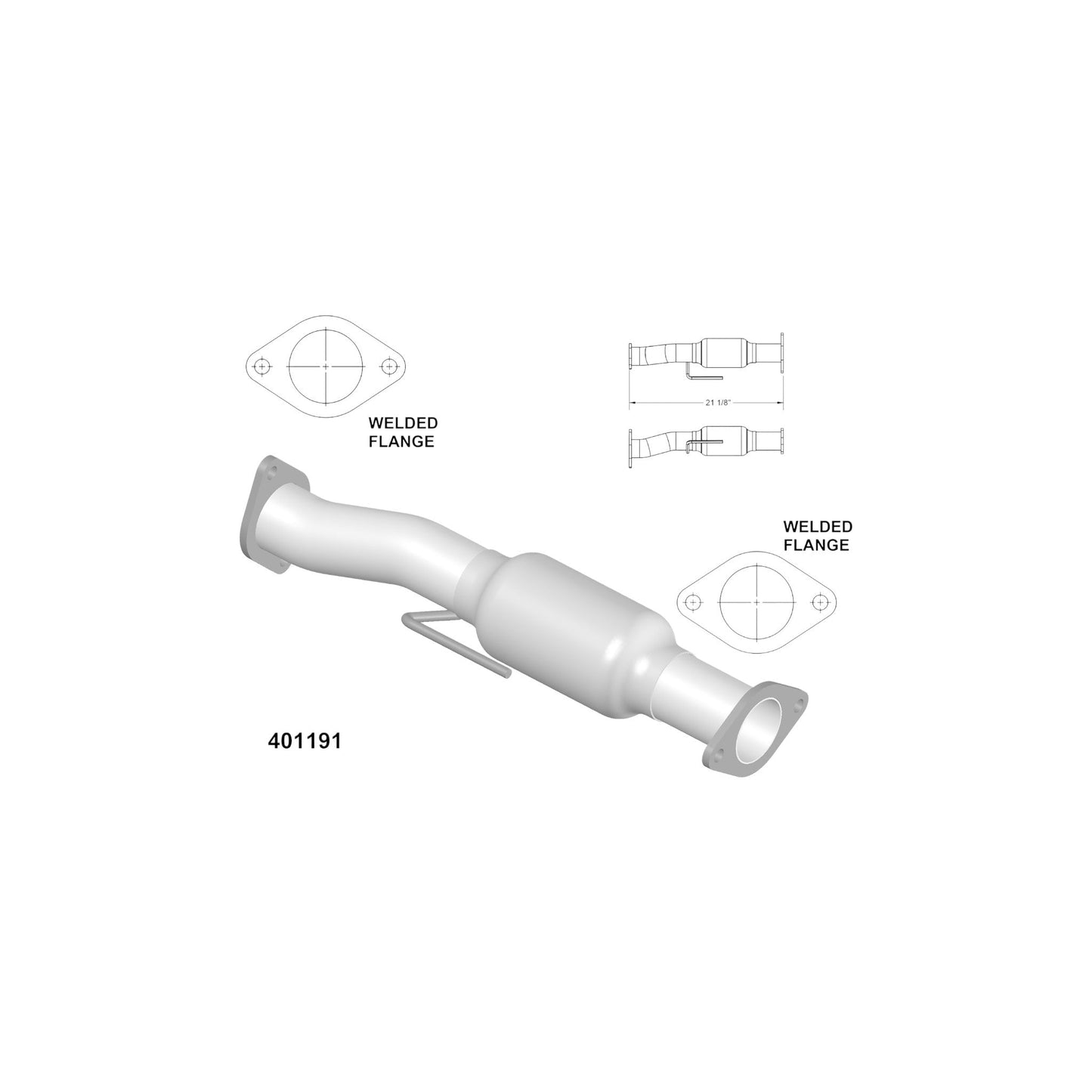 Saturn Outlook 3.6L 2009-2010 Rear Catalytic Converter