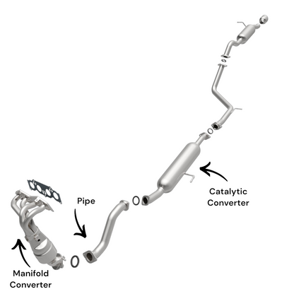 Convertisseur catalytique, tuyau et collecteur d'échappement pour Scion xB 2.4L (2008-2015)