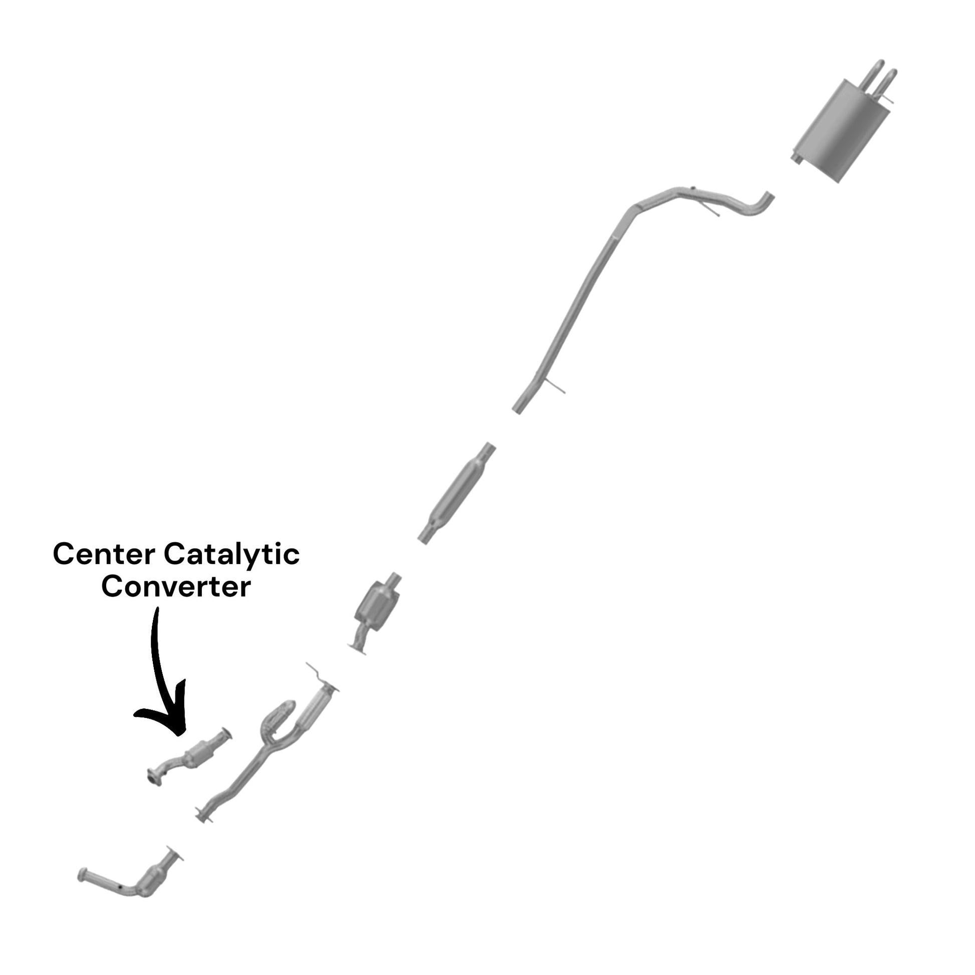 Mercury Montego 3.0L (2005-2007) (FWD Only) Center Catalytic Converter