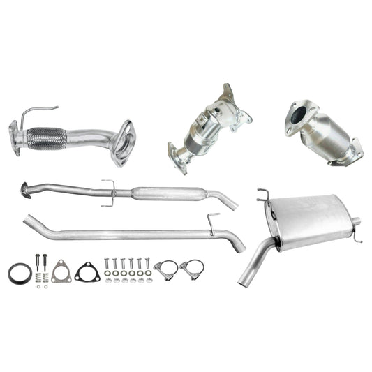 Honda Accord 2.4L (2008-2012) (4-Door Automatic Trans) Manifold Converter, Flex Pipe, Catalytic Converter, Resonator and Muffler