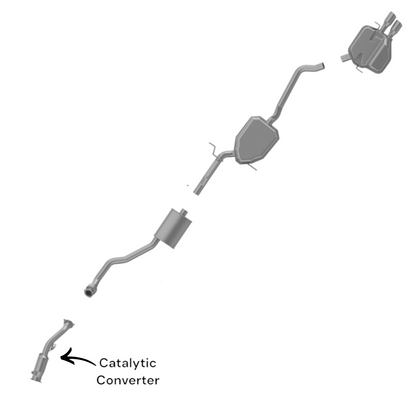 Convertisseur catalytique pour Audi A5 (2010-2014) et A5 Quattro (2010-2017) 2.0L Turbo traction avant