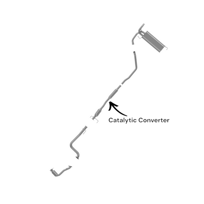 Suzuki SX4 2.0L (2007-2013) Sedan Catalytic Converter With Resonator