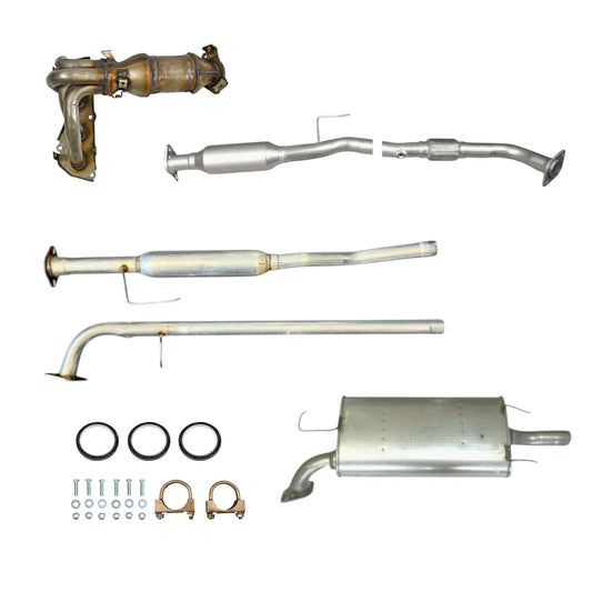 Toyota Camry 2.5L (2010-2011) (ULEV Emissions Only) Manifold Converter, Flex Pipe with Converter, Resonator and Muffler