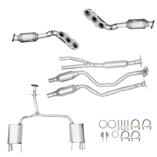 Lexus IS250 2.5L (2006-2013) AWD Manifold Converter, Y-Pipe with Converters and Both side Mufflers with Y-Pipe