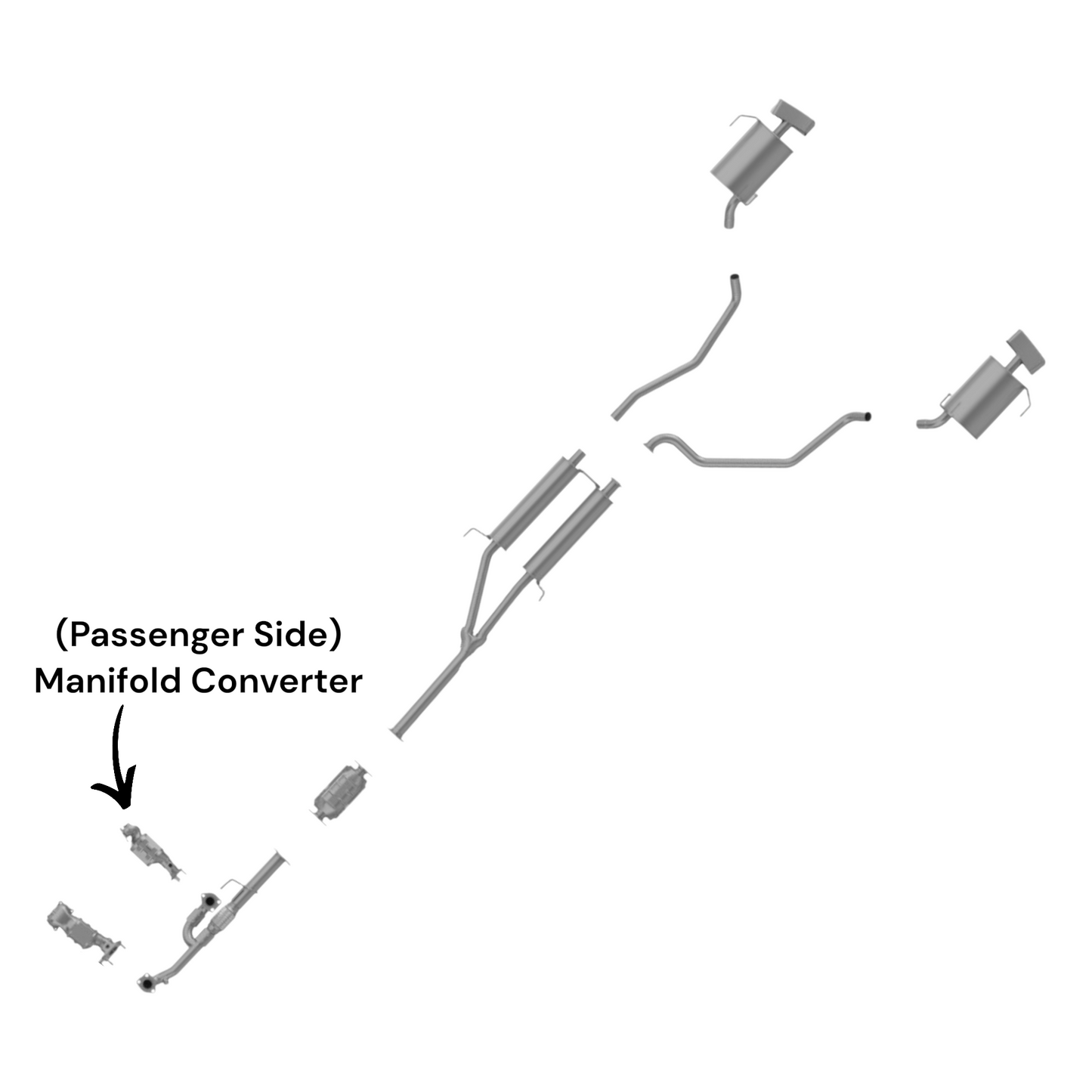 Acura ZDX 3.7L (2010-2013) (Passenger Side) Manifold Converter