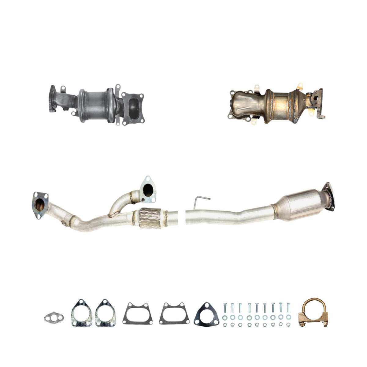 Honda Ridgeline 3.5L (2017-2020) Manifold Converters and Flex Pipe with Converter