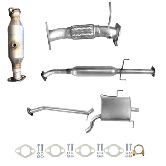Kia Rondo 2.4L (2009, 2010) Catalytic Converter, Flex Pipe, Resonator, Pipe And Muffler