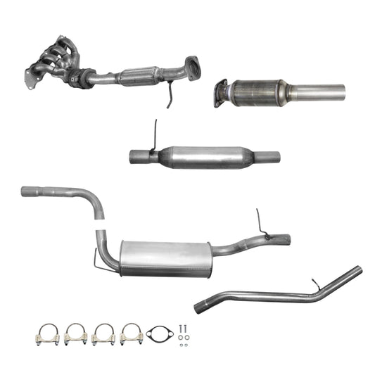 Mazda 3 2.0L (2004-2009) (Federal Emissions System) Manifold Converter, Catalytic Converter, Resonator, Muffler and Tail Pipe