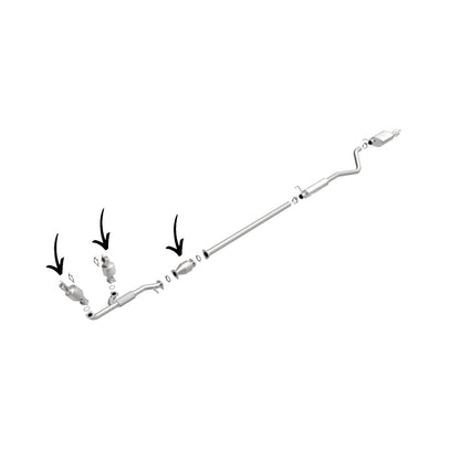Convertisseur avant/central/arrière pour Honda Ridgeline 3.5L (2006-2008) (ensemble de 3)