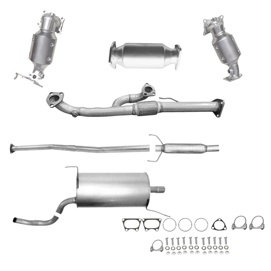 Honda Ridgeline 3.5L (2009-2014) Manifold Converters, Y-Flex Pipe, Rear Converter, Pipe, Resonator and Muffler