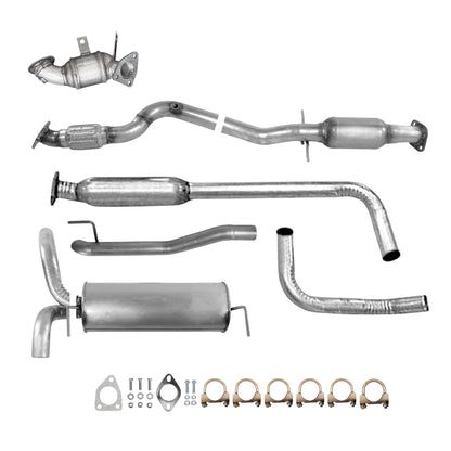Chevrolet Cruze 1.4L (2011-2015) (Turbo) Front Catalytic Converter, Rear Catalytic Converter With Flex, Resonator, Muffler & Tail Pipe