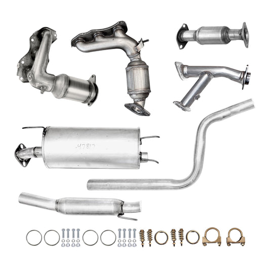 Toyota Sienna 3.5L (2011-2016) (AWD Only) Front & Rear Manifold Converters, Y-Pipe, Rear Catalytic Converter and Muffler with Rear Resonator