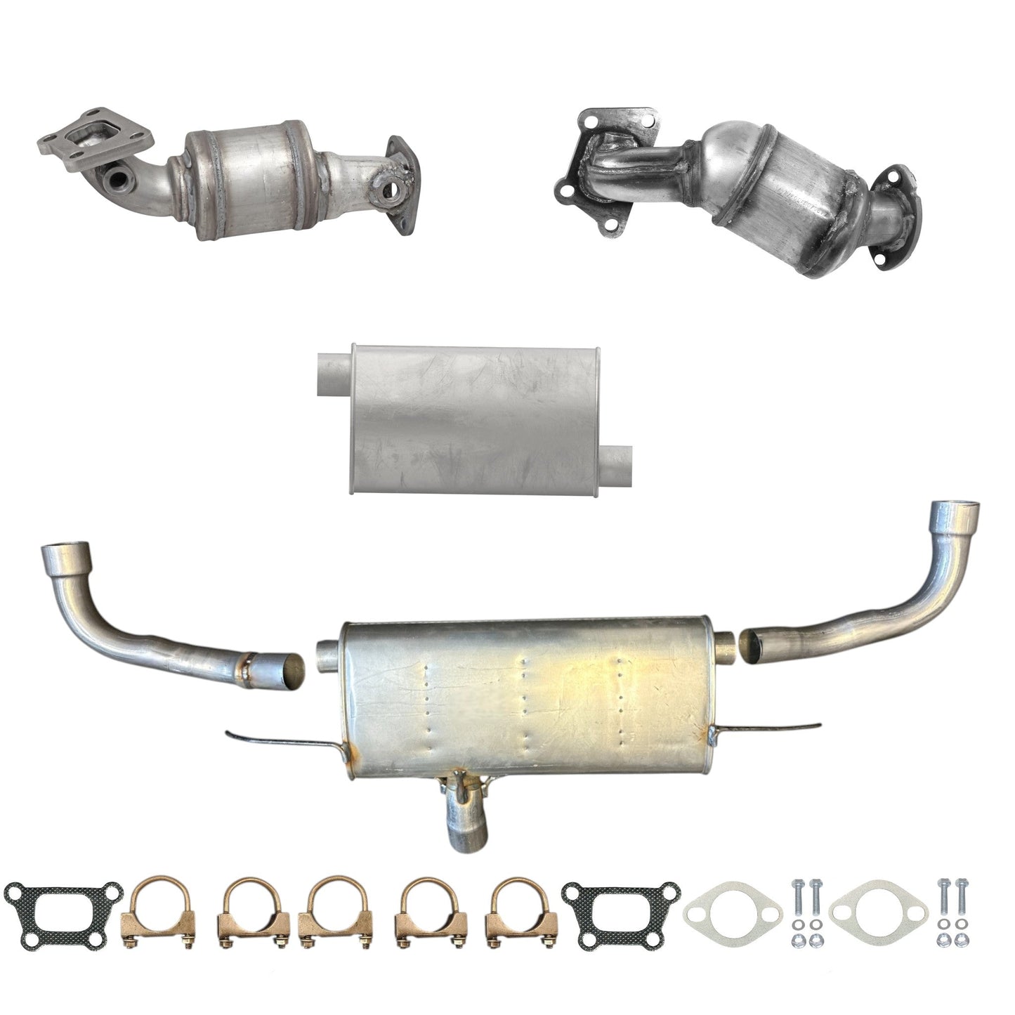 Chevrolet Equinox 3.0L (2010-2011) Manifold Converters, Middle Muffler and Rear Muffler