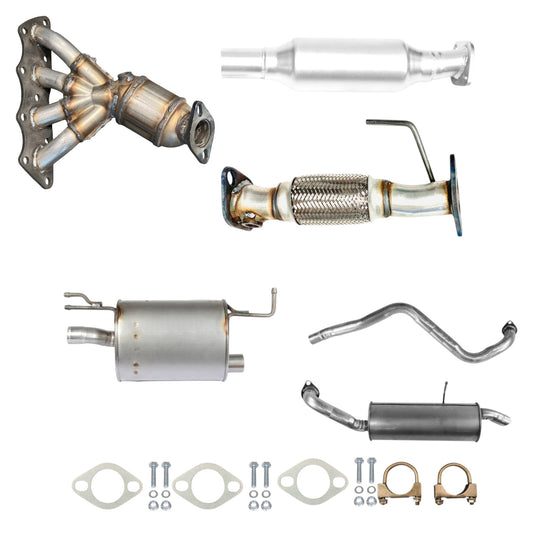 Kia Soul 1.6L (2014-2019) Manifold Converter, Catalytic Converter, Flex Pipe, Muffler, Pipe And Rear Muffler