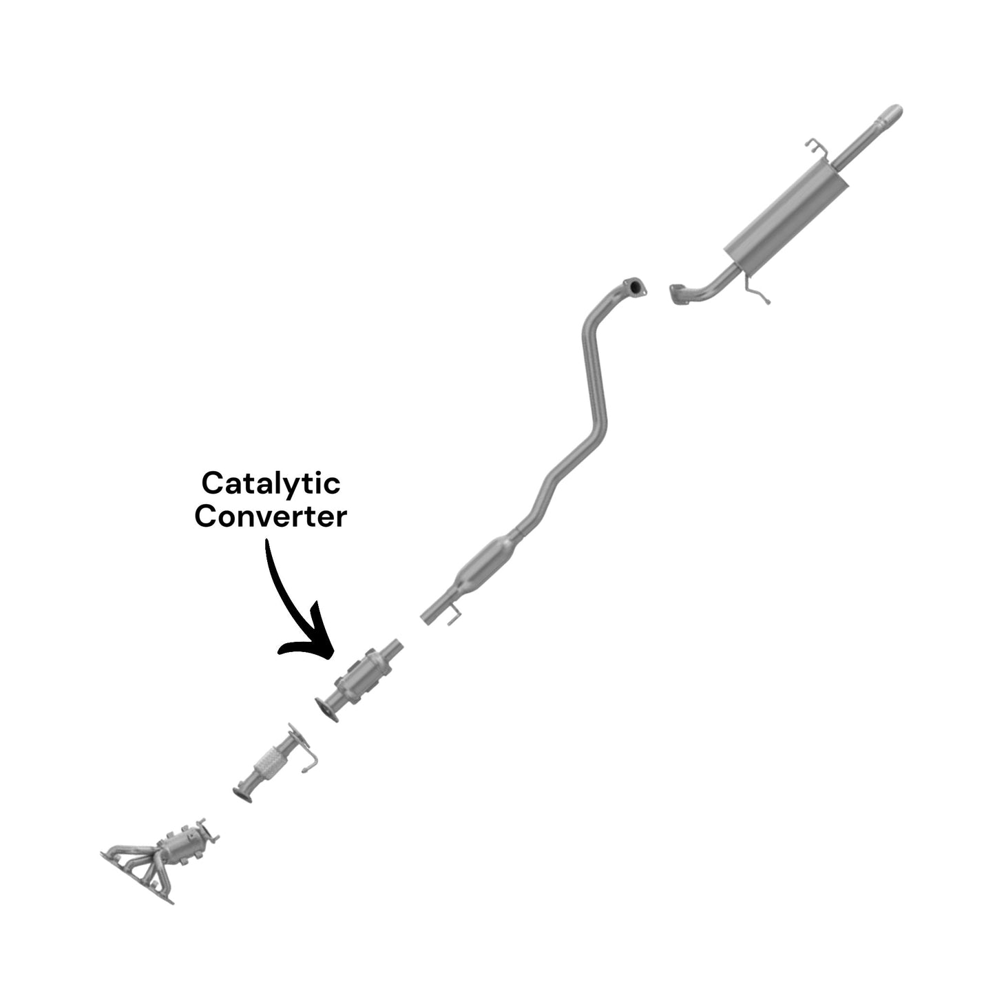 Kia Rio 1.6L (2012-2017) Catalytic Converter