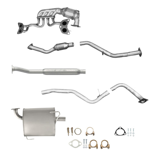 Subaru Legacy 2.5L (2013-2014) (Non-Turbo) Manifold Converter, Catalytic Converter, Resonator with Y-Pipe and Mufflers