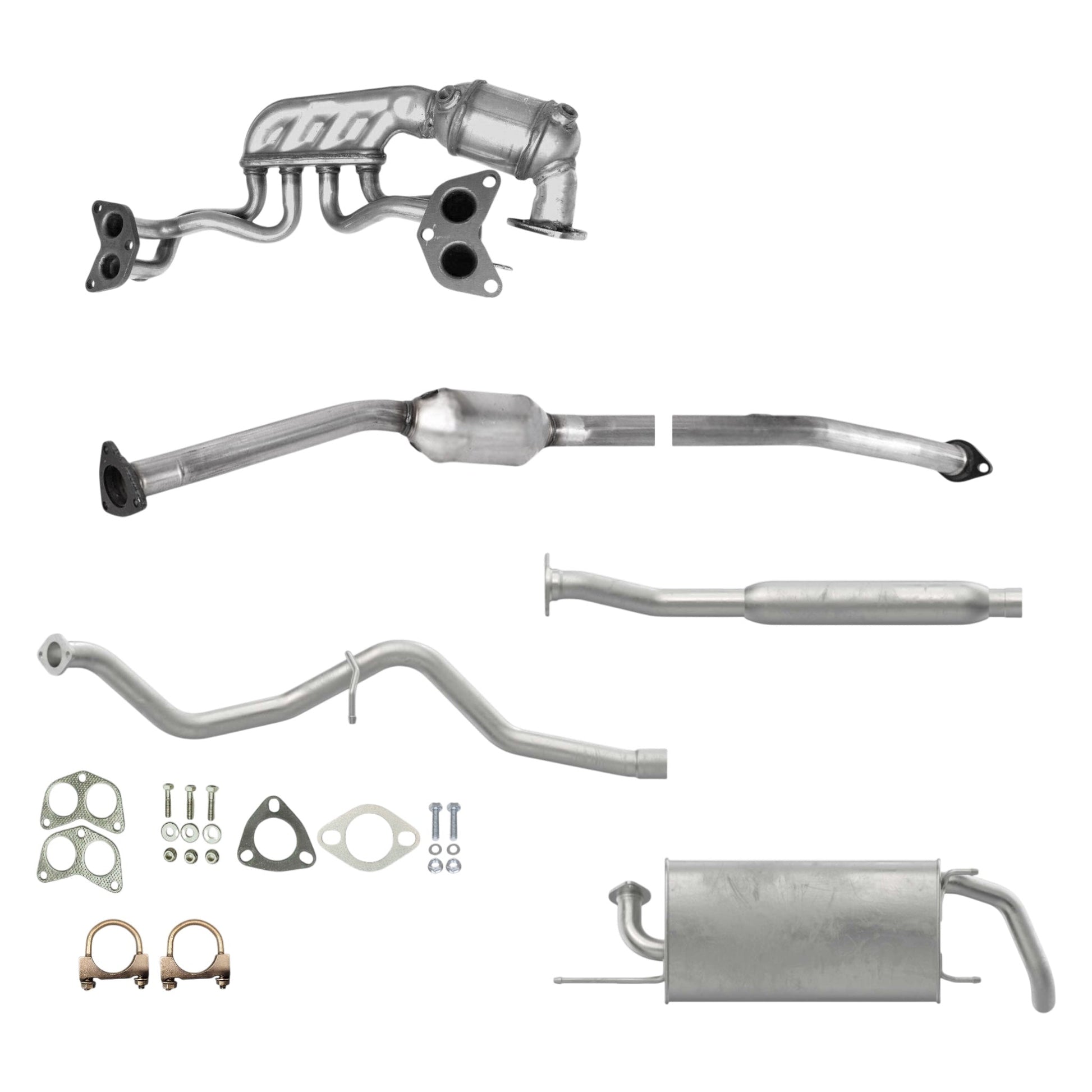 Subaru XV Crosstrek 2.0L (2013-2015) (Non-Hybrid) Manifold Converter, Catalytic Converter, Resonator, pipe and Muffler