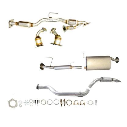 Infiniti QX60 3.5L (2014-2017) Left, Right Manifold Converter, Flex Y Pipe With Catalytic Converter, Resonator, Muffler And Rear Resonator.