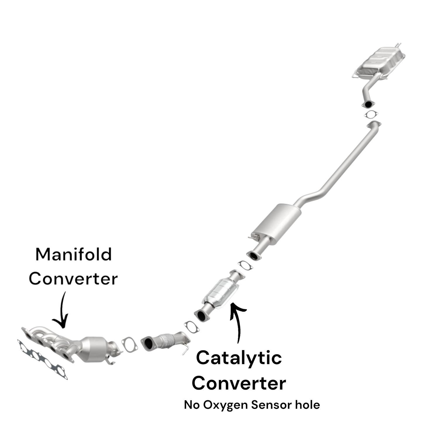 Hyundai Elantra Coupe 1.8L (2013) (California Emissions System) Manifold Converter and Catalytic Converter