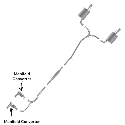 Ford Taurus 3.5L (2013-2019) (Non-Turbo) Both Side Manifold Converters