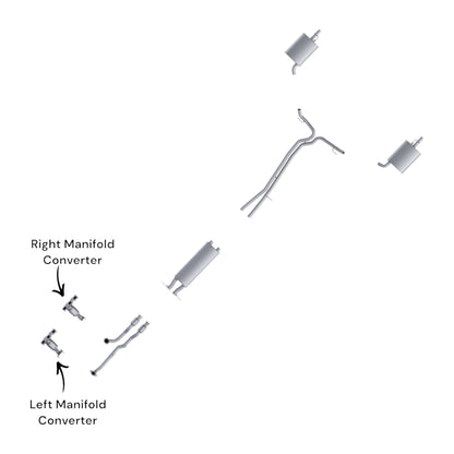 Ford Police Interceptor Utility 3.7L (2013-2019) Both Side Manifold Converters