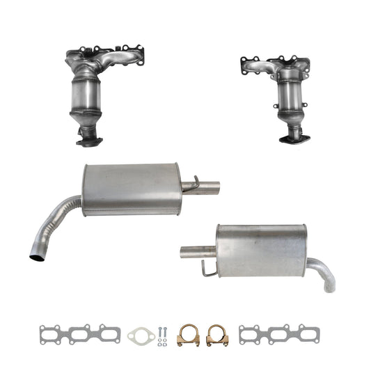 Ford Taurus 3.5L (2013-2019) (Non-Turbo) Manifold Converters and Both Side Mufflers