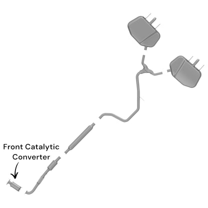 Buick Regal 2.4L (2011-2012, 2015-2017) (Non-Hybrid) Front Catalytic Converter