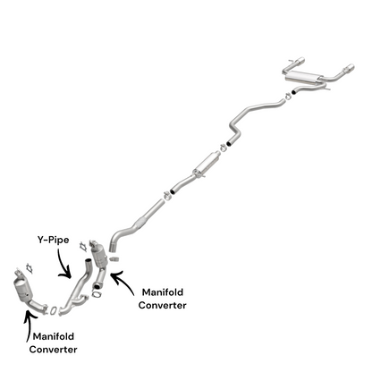 Dodge Avenger 3.6L (2011-2014) Manifold Converter and Y-Pipe