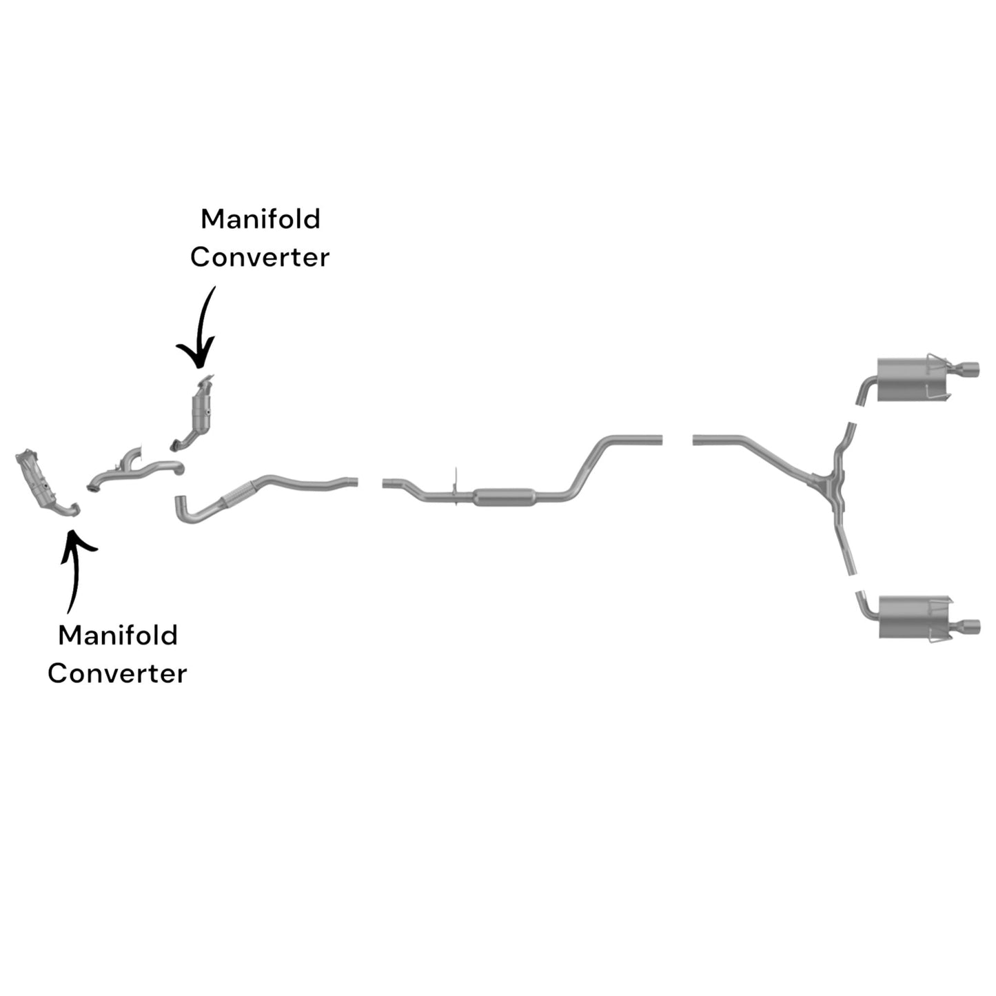 Dodge Journey 3.6L (2011-2019) (FWD) Manifold Converters