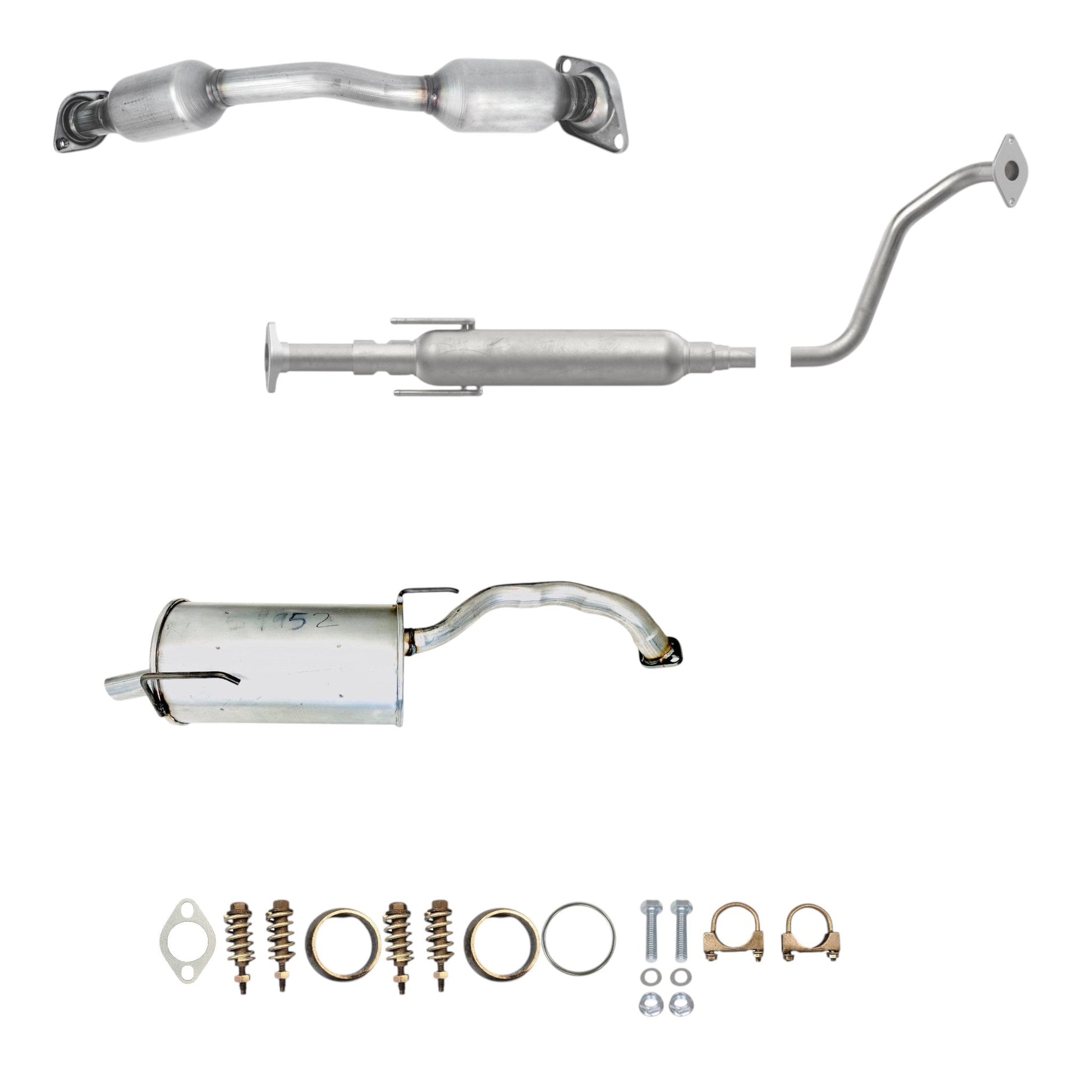 Nissan Versa Note 1.6L (2014-2018) 1.6L Catalytic Converter, Resonator And Muffler.