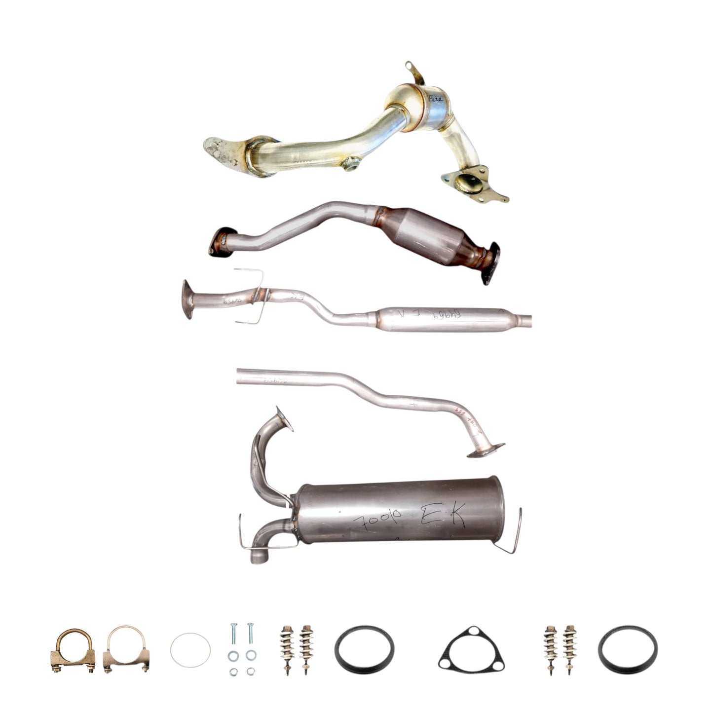 Nissan Juke 1.6L (2011-2017) (AWD) Front & Rear Converters, Resonator & Muffler