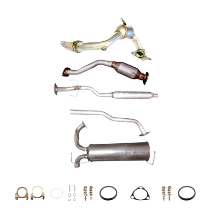 Convertisseurs catalytiques avant et arrière, résonateur et silencieux pour Nissan Juke 1.6L (2011-2017) (4x4)