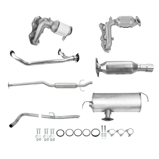 Toyota Sienna 3.5L 2007 To 2010 Complete Exhaust System FWD
