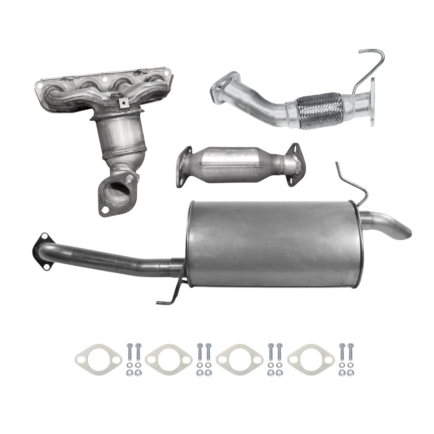 Hyundai Elantra 1.8L (2011-2016) (SULEV) Manifold Converter, Flex Pipe, Catalytic Converter and Muffler