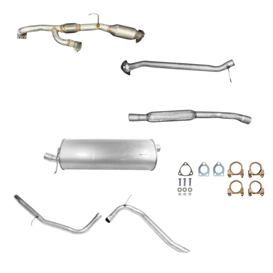 Honda Odyssey 3.5L (2016-2017) Converter with Flex Pipe, Resonator, Muffler and Tail pipe