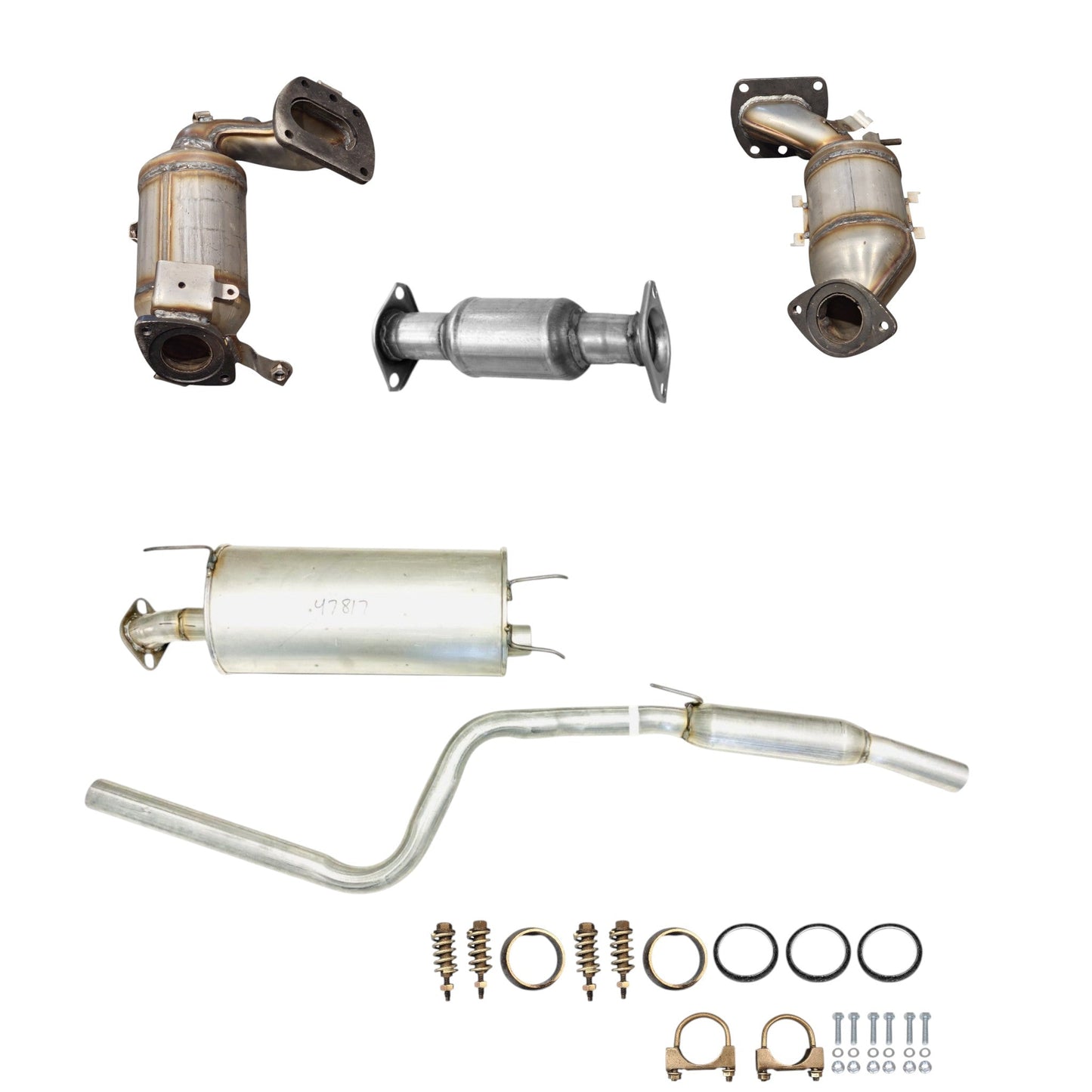 Toyota Sienna 3.5L (2017-2020) (AWD) Manifold Converters, Catalytic Converter and Rear Muffler