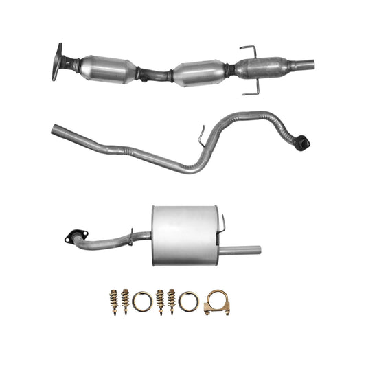 Toyota Yaris 1.5L (2012-2015) (Hatchback) Catalytic Converter with Resonator and Rear Muffler